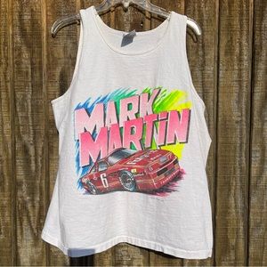 Vintage Nascar Mark Martin #6 Tank Top Size X-Large